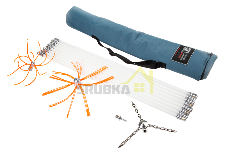 Rotační kartáče pro čistení komínu, ventilace, odpadu TORNADO PRO